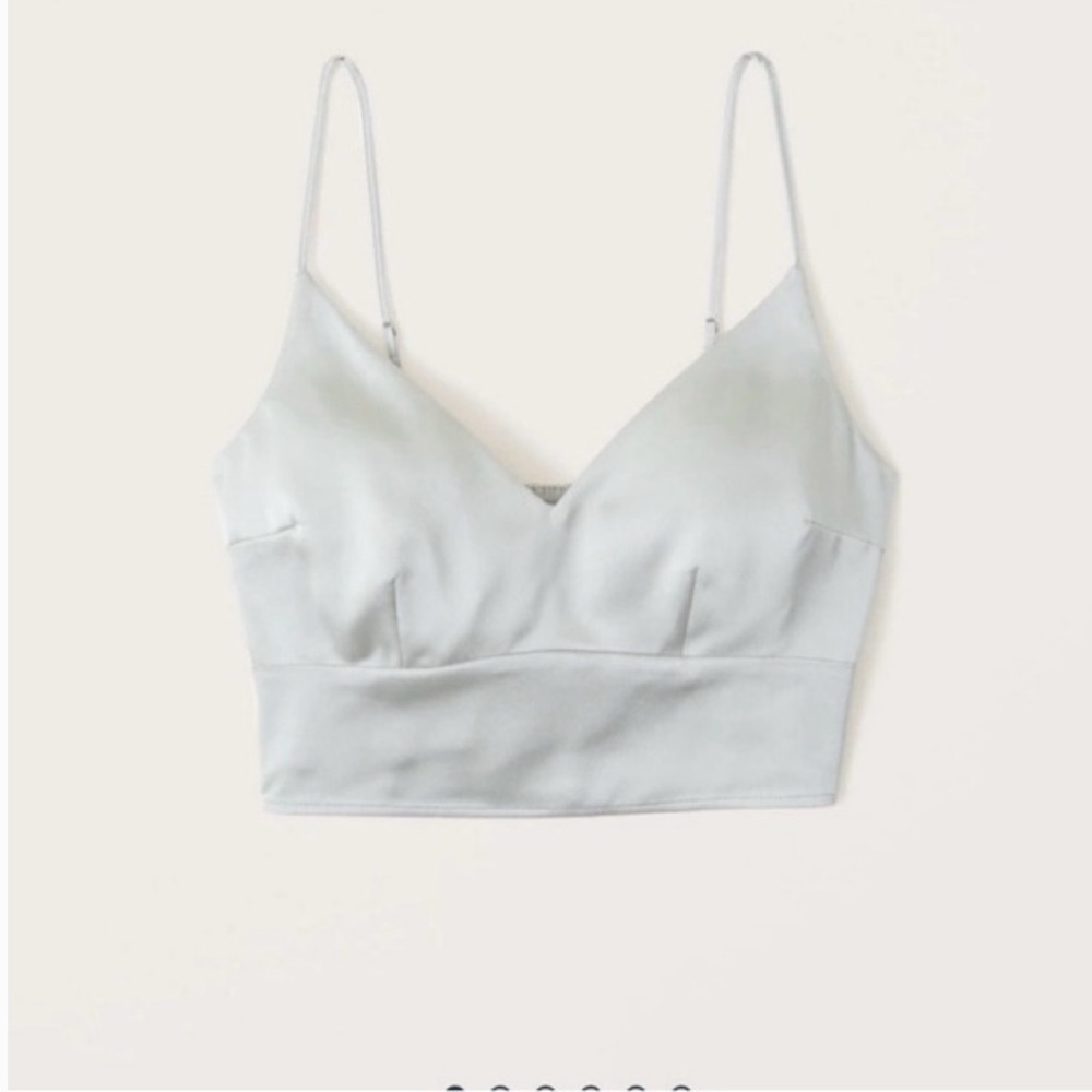 Abercrombie silk crop top
